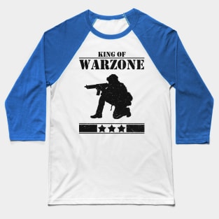 Gamer King Of Warzone Gaming Baseball T-Shirt